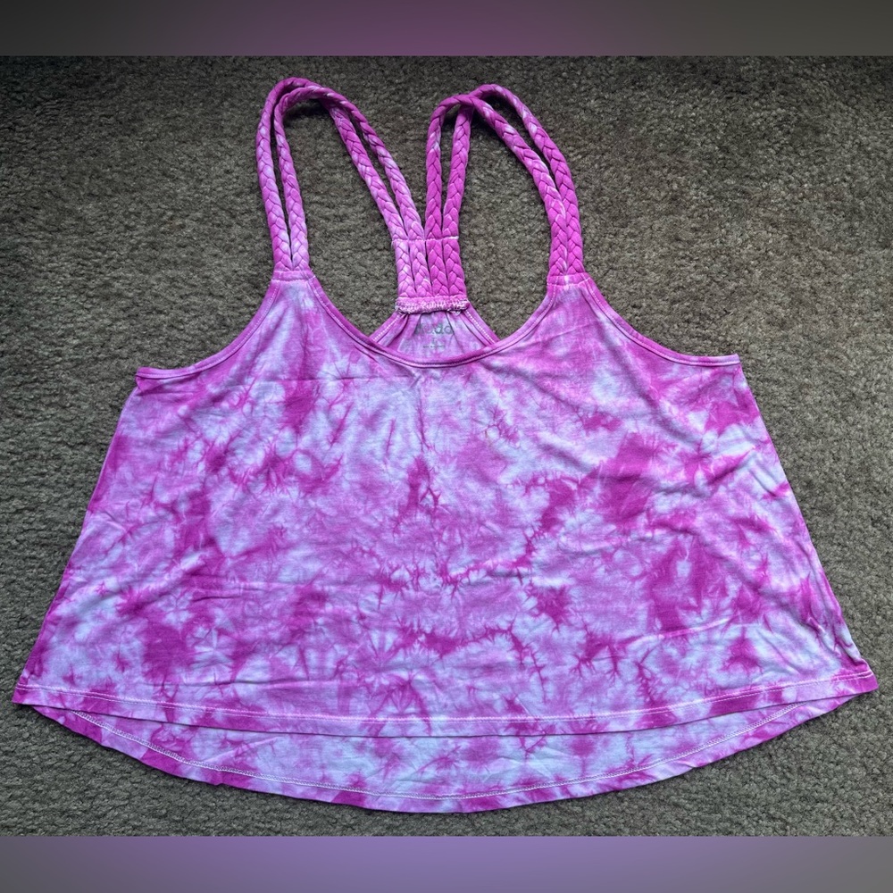 Purple Tie-Dye Tank Top